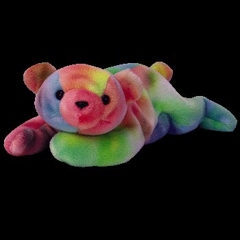 Sammy the ty-dye bear, Beanie Baby - Retired