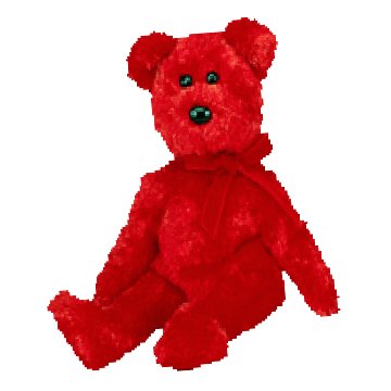Sizzle the bear, Beanie Baby - Retired