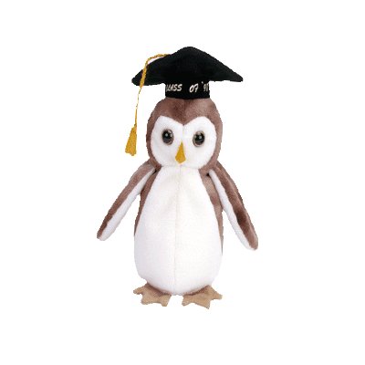 Wise the owl, Beanie Baby - Retired