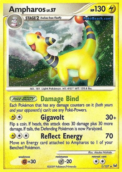Holo Ampharos Platinum 1/127