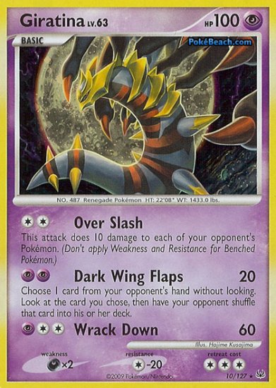 Holo Giratina Platinum 10/127