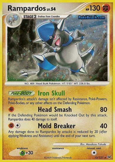 Holo Rampardos Platinum 13/127