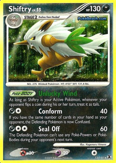 Holo Shiftry Rising Rivals 13/111