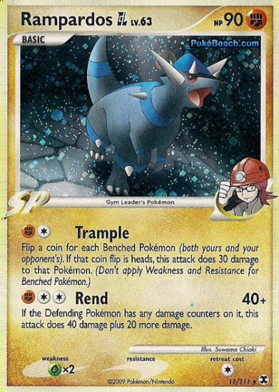 Holo Rampardos Rising Rivals 11/111