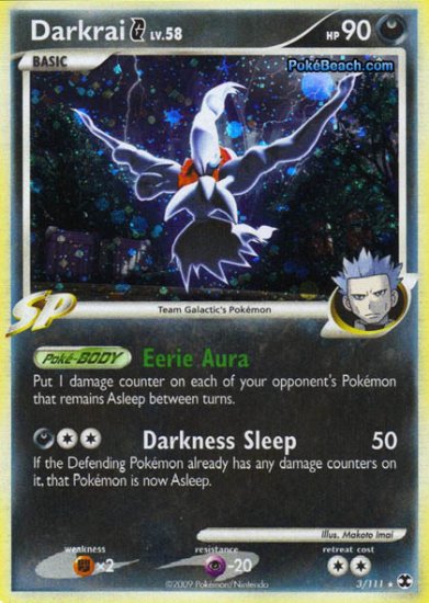 Holo Darkrai Rising Rivals 3/111