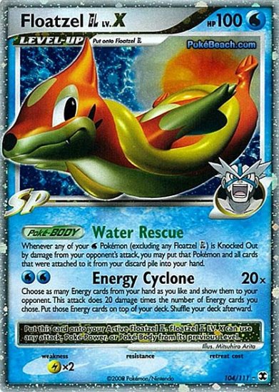 Holo Floatzel GL Lv. X Rising Rivals 104/111