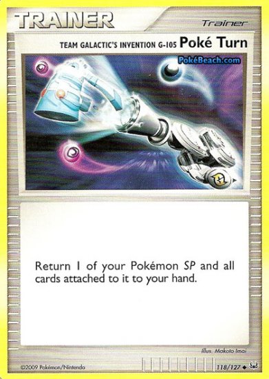 Non-Holo Team Galactic Invention Poké Turn Platinum 118/127