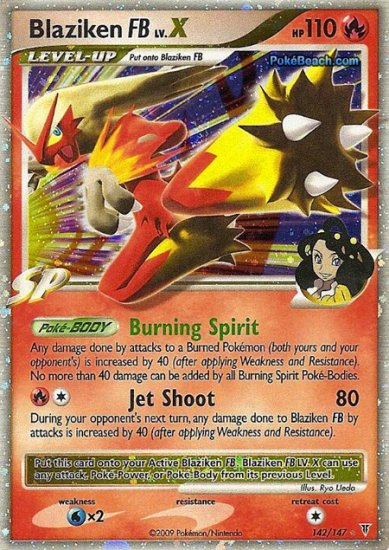 Holo Blaziken FB Lv. X Supreme Victors 142/147