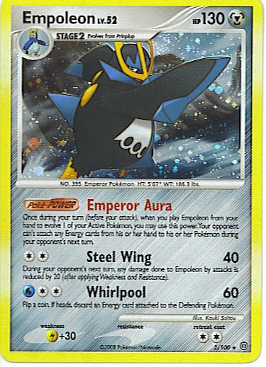 Reverse Holo Empoleon Stormfront 2/100
