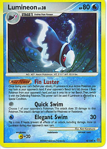 Reverse Holo Lumineon Stormfront 4/100