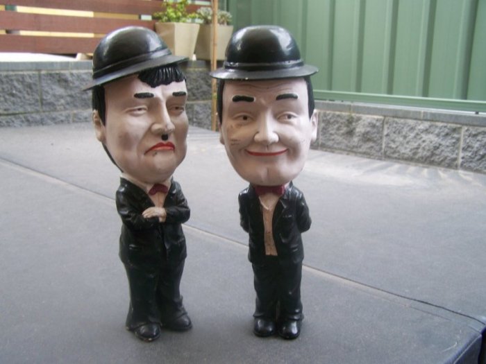 Abbott & Costello Dolls, Figurines (H) 400mm