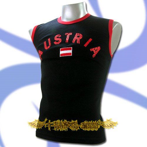 AUSTRIA DARK BLUE FOOTBALL SLEEVELESS T-SHIRT SOCCER Size M / L14