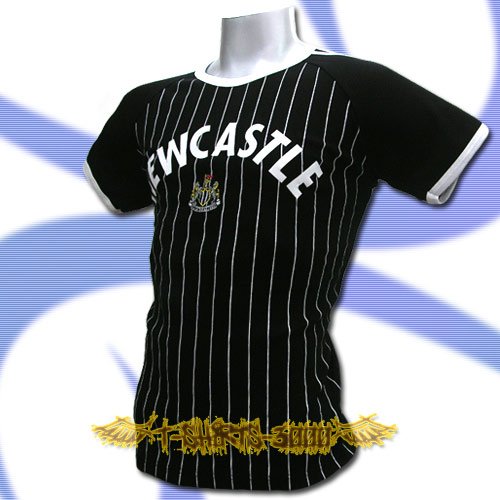 NEWCASTLE BLACK FOOTBALL COOL TEE T-SHIRT SOCCER Size M / L50