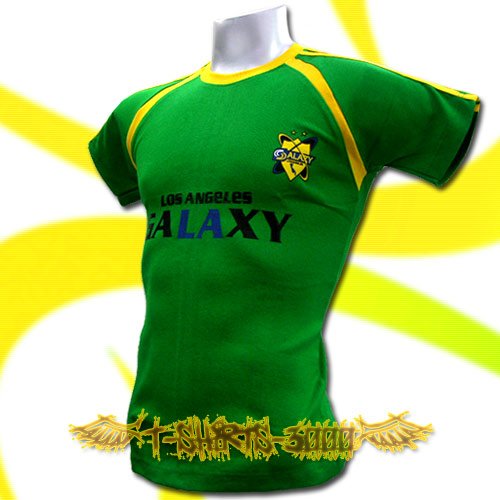 LA GALAXY GREEN FOOTBALL ATHLETIC T-SHIRT SOCCER Size M / K14