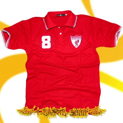 LIVERPOOL RED SOCCER POLO T-SHIRT FOOTBALL Size M / G42