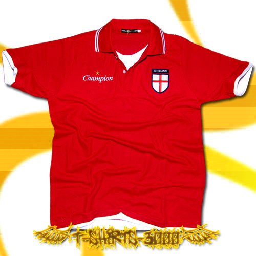 ENGLAND RED FOOTBALL POLO T-SHIRT SOCCER Size L / G54