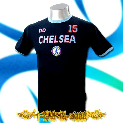 CHELSEA DARK BLUE SOCCER TEE T-SHIRT FOOTBALL Size M / A24