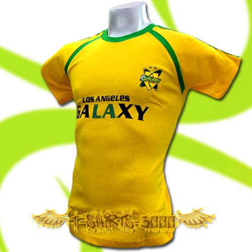 LA GALAXY YELLOW FOOTBALL ATHLETIC T-SHIRT SOCCER Size M / K16