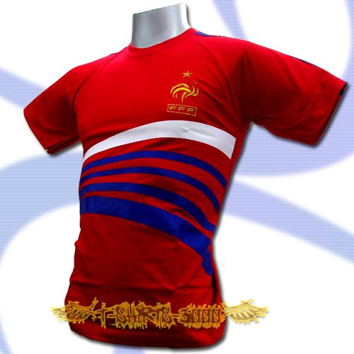 FRANCE RED FOOTBALL COOL T-SHIRT SOCCER Size M / L73
