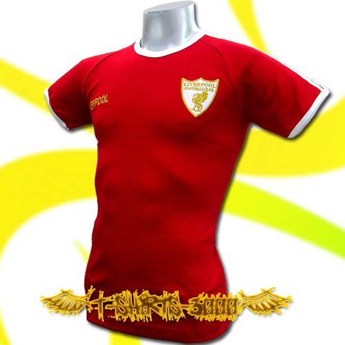 LIVERPOOL GOLD RED FOOTBALL COOL T-SHIRT SOCCER / i36
