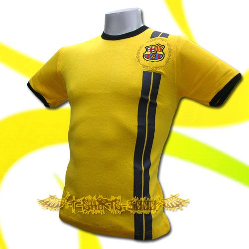 BARCELONA YELLOW #14 FOOTBALL TEE T SHIRT SOCCER Size M / K85