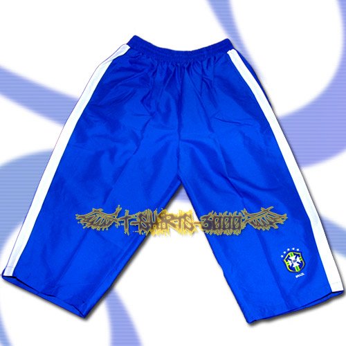 BRAZIL BRASIL BLUE FOOTBALL COOL SHORTS SOCCER / H29