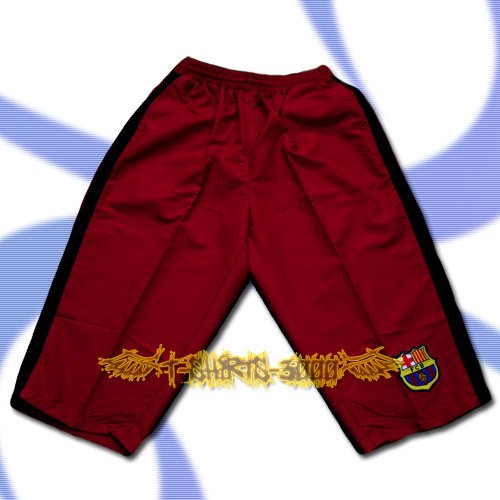 BARCELONA RED MAROON FOOTBALL COOL SHORTS SOCCER / H32