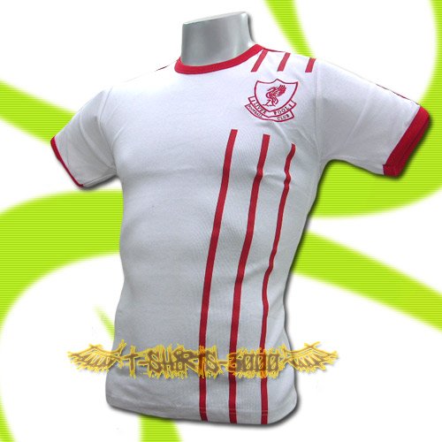 LIVERPOOL WHITE #8 FOOTBALL T SHIRT TEE SOCCER Size M / K87