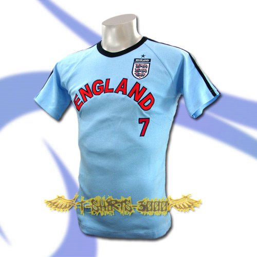 ENGLAND BLUE SOCCER TEE T SHIRT FOOTBALL Size M / A61