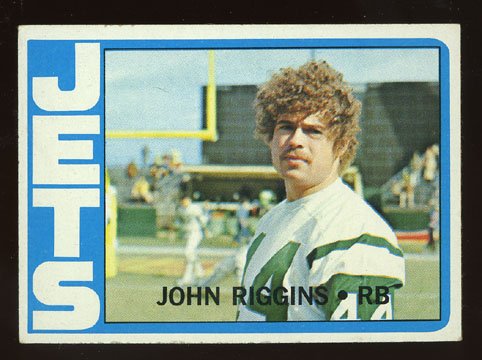 John Riggins Rookie 1972 Topps # 13 New York Jets