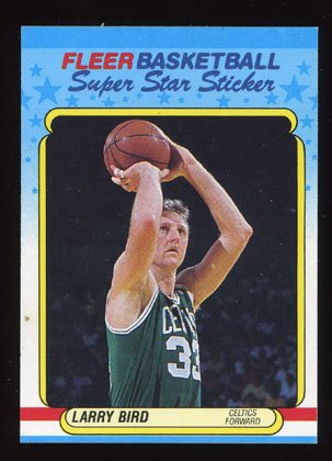 Larry Bird 1988-89 Fleer Basketball Sticker # 2