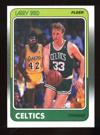 Larry Bird 1988-89 Fleer # 9 Boston Celtics Forward
