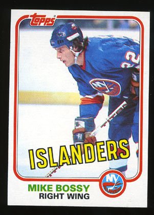 Mike Bossy 1981-82 Topps Hockey # 4 Right Wing Islanders