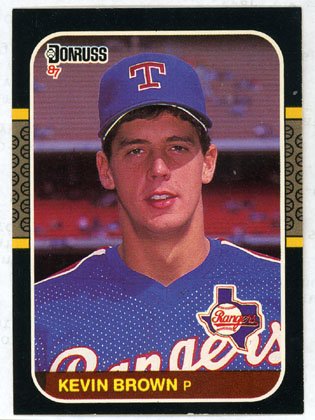 Kevin Brown Rookie 1987 Donruss # 627 Rangers Pitcher