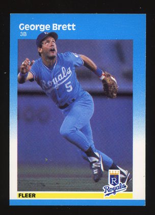 George Brett 1987 Fleer # 366 Kansas City Royals