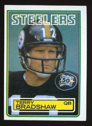 Terry Bradshaw 1983 Topps Football # 358 Pittsburg Steelers