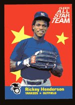 Rickey Henderson, 1986 Fleer All Star Insert # 7 of 12
