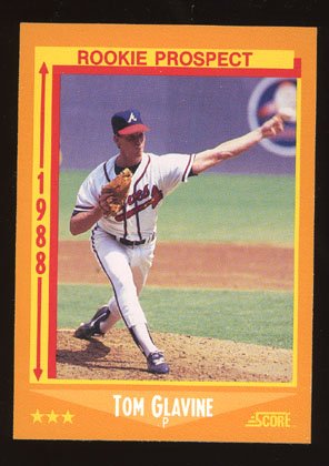 Tom Glavine Rookie 1988 Score # 638 Pitcher Atlanta Braves