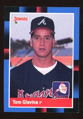 Tom Glavine Rookie 1988 Donruss # 644 Pitcher Atlanta Braves