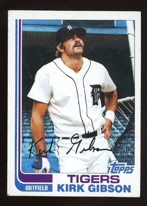 Kirk Gibson 1982 Topps # 105 Outfield Detroit Tigers