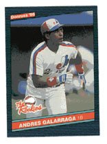 Andres Galarraga 1986 Donruss Rookies # 7 First Base Montreal Expos