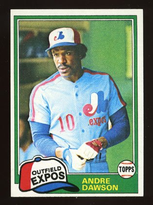 Andre Dawson 1981 Topps # 125 Outfield Montreal Expos