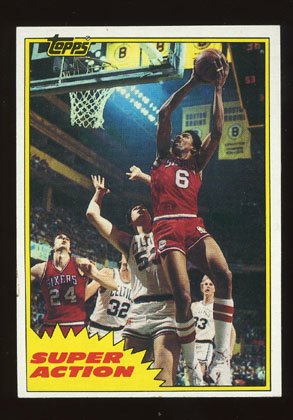 Julius Erving 1981-82 Topps East # 104 Philadelphia