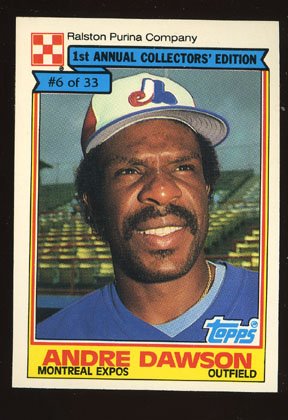 Andre Dawson 1984 Ralston Purina # 6 Of 33