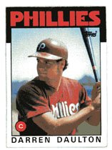 Darren Daulton Rookie 1986 Topps # 264 Catcher Philadelphia Phillies