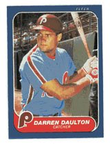 Darren Daulton Rookie 1986 Fleer # 438 Catcher Philadelphia Phillies