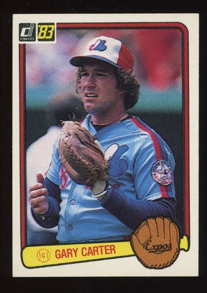 Gary Carter 1983 Donruss # 340 Catcher Montreal Expos