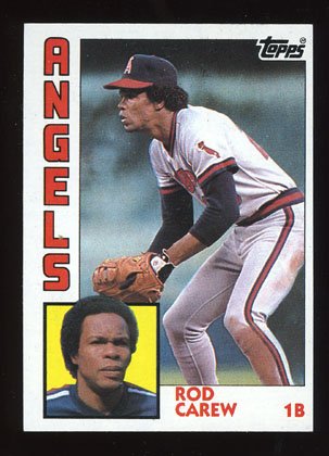 Rod Carew 1984 Topps # 600 First Base Angels
