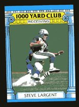 Steve Largent 1987 Topps 1986 1000 Yard Club Insert # 18