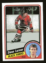 Steve Larmer 1984-85 Topps # 30 Right Wing Blackhawks